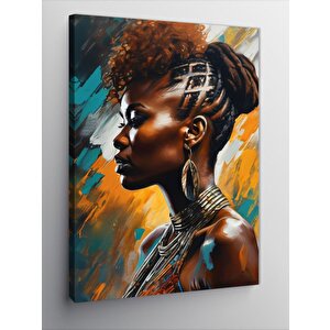 Kanvas Tablo Afrikalı Kadın 100x140 cm