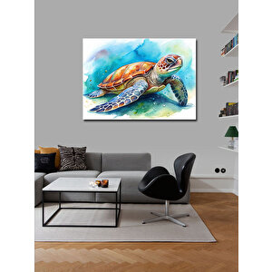 Kanvas Tablo Sevimli Kaplumbağa