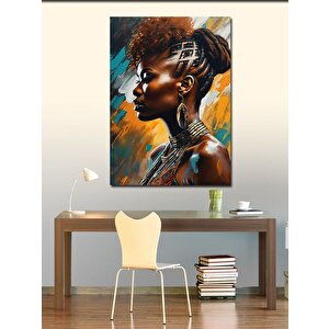 Kanvas Tablo Afrikalı Kadın 70x100 cm
