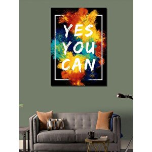 Kanvas Tablo Yes You Can 70x100 cm