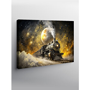 Kanvas Tablo Buharlı Tren Lokomotif 70x100 cm