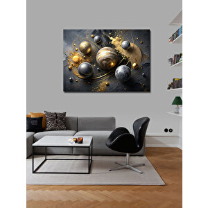 Kanvas Tablo Soyut Gezegenler 70x100 cm