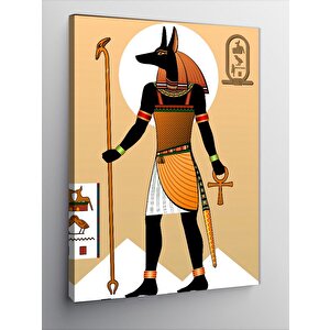 Kanvas Tablo Anubis 100x140 cm