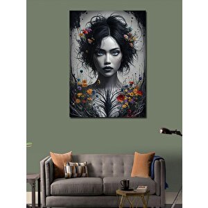 Kanvas Tablo Gotik Kadın 70x100 cm