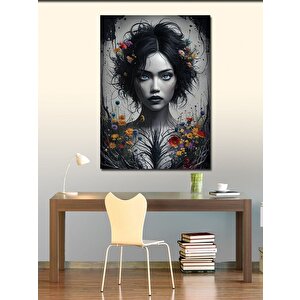 Kanvas Tablo Gotik Kadın 70x100 cm