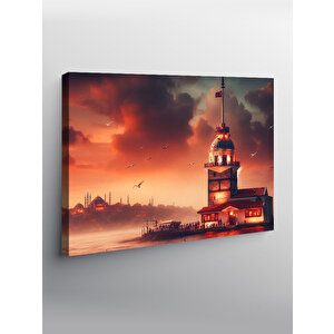 Kanvas Tablo Kız Kulesi 100x140 cm
