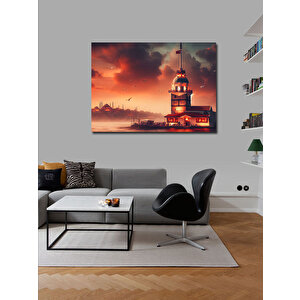 Kanvas Tablo Kız Kulesi 100x140 cm