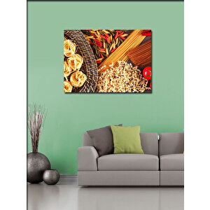 Kanvas Tablo Makarna Çeşitleri 100x140 cm