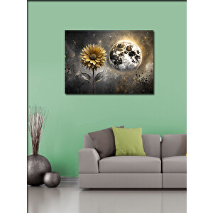 Kanvas Tablo Dolunay Ve Kasımpatı 100x140 cm