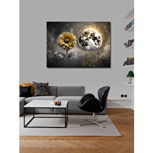Kanvas Tablo Dolunay Ve Kasımpatı 100x140 cm