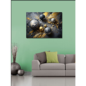 Kanvas Tablo Soyut Gezegenler 70x100 cm