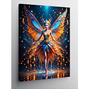 Kanvas Tablo Kelebek Kadın 70x100 cm