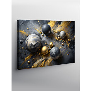Kanvas Tablo Soyut Gezegenler 100x140 cm