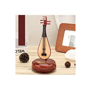 Saz Müzik Kutusu, Kahverengi, 22x9 Kahverengi
