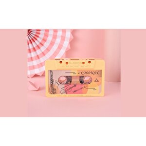 Kaset Müzik Kutusu, Sarı, 18x11 Sarı