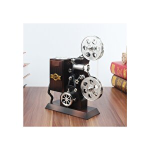 Film Makinesi Müzik Kutusu, Kahverengi, 21x16 Kahverengi