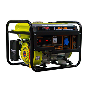 Genpower Gbg 4000 Model 4 Kva Benzinli ,i̇pli, Tekerleksiz Monofaze ( 220 Volt) Portatif Jeneratör