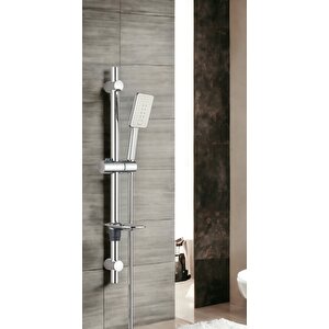 Eca Tiera Banyo Bataryası + T-may Çınar Oval Borulu Hareketli Sürgülü Duş Seti Üst Takımı