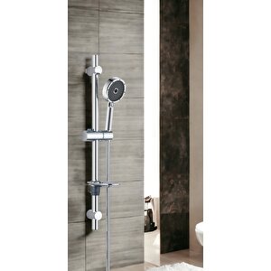Eca İcon Banyo Bataryası + T-may Kağan Oval Borulu Hareketli Sürgülü Duş Seti Üst Takımı