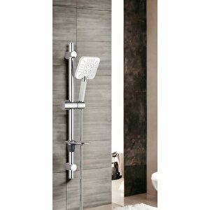 Eca Niobe Banyo Bataryası + T-may Çamlıca Oval Borulu Hareketli Sürgülü Duş Seti Üst Takımı