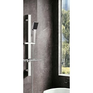 Eca Royal Banyo Bataryası + T-may Arya Kare Borulu Hareketli Sürgülü Duş Seti Üst Takımı