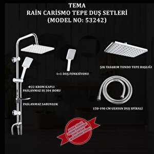 Tema Rain Carismo Tepe Duş Setleri (model No: 53242)