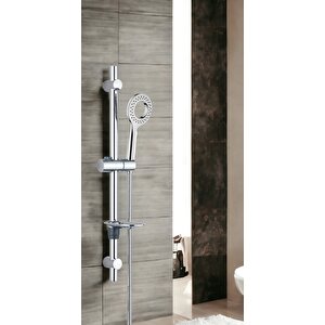 Eca Quadrille Banyo Bataryası + T-may Kalemli Oval Borulu Hareketli Sürgülü Duş Seti Üst Takımı