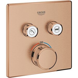 Grohtherm Smartcontrol Çift Valfli Akış Kontrollü, Ankastre Termostatik Duş Bataryası - 29124dl0