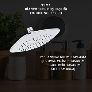 Tema Bianco Tepe Duş Başlıkları (model No: 55230)
