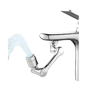1080 Derece Dönen Hareketli Musluk Başlığı Banyo Mutfak Musluk Başlığı Robotik Musluk Ucu Uzatma Aparatı
