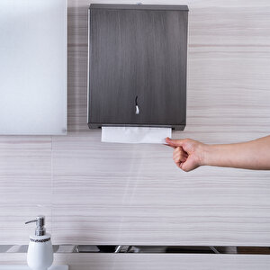 Vellora , Z Katlı Premium Kağıt Havluluk Dispenseri, Aisi 304 Krom Antik 600'lü