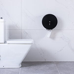 Vellora Premium Mini Jumbo Tuvalet Kağıdı Di̇spenseri̇ Ø 22 , Aisi 304 Siyah