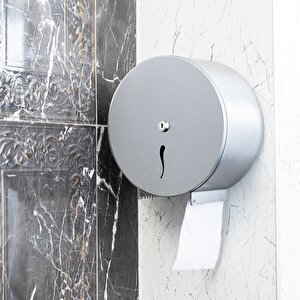 Premium Mini Jumbo Tuvalet Kağıdı Di̇spenseri̇ Ø 22 , Aisi 304 Krom Krom