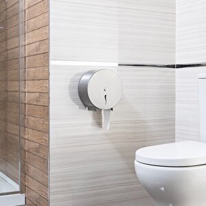 Vellora Premium Mini Jumbo Tuvalet Kağıdı Di̇spenseri̇ Ø 22 , Aisi 304 Krom