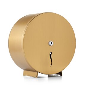 Premium Mini Jumbo Tuvalet Kağıdı Di̇spenseri̇ Ø 22 , Aisi 304 Gold Gold