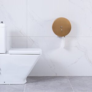 Vellora Premium Mini Jumbo Tuvalet Kağıdı Di̇spenseri̇ Ø 22 , Aisi 304 Gold