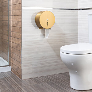 Vellora Premium Mini Jumbo Tuvalet Kağıdı Di̇spenseri̇ Ø 22 , Aisi 304 Gold