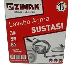 Lavabo Gider Açma  Sustası 8m Zmk1613