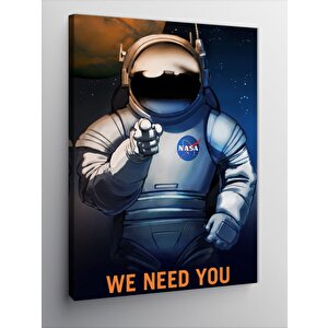 Kanvas Tablo Astronot 70x100 cm