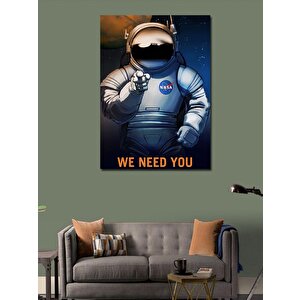 Kanvas Tablo Astronot 70x100 cm