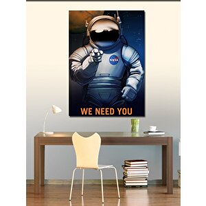 Kanvas Tablo Astronot 70x100 cm