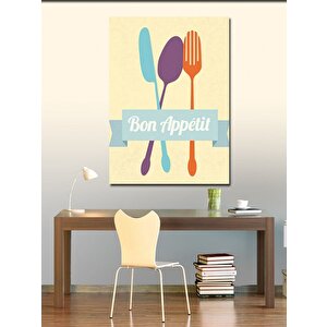 Kanvas Tablo Bon Appetit Afiyet Olsun 70x100 cm
