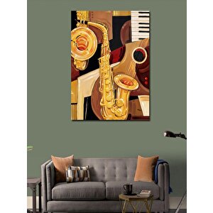Kanvas Tablo Üflemeli Çalgılar 70x100 cm