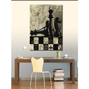 Kanvas Tablo Satranç Temalı 70x100 cm
