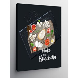 Kanvas Tablo Kahvaltı Tabağı