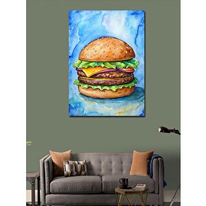 Kanvas Tablo Double Cheeseburger 70x100 cm