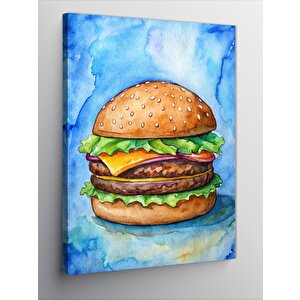 Kanvas Tablo Double Cheeseburger 100x140 cm