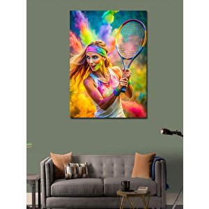 Kanvas Tablo Tenis Temalı 100x140 cm