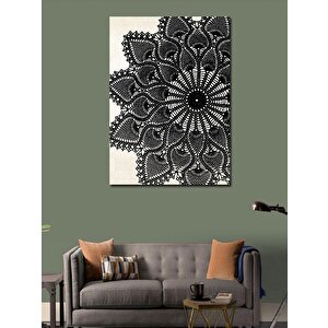 Kanvas Tablo Dantel Desenli 100x140 cm