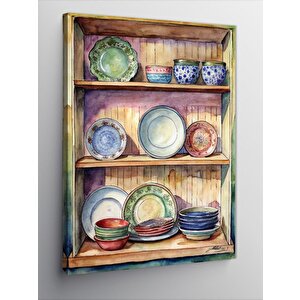Kanvas Tablo Emaye Tabaklar 100x140 cm